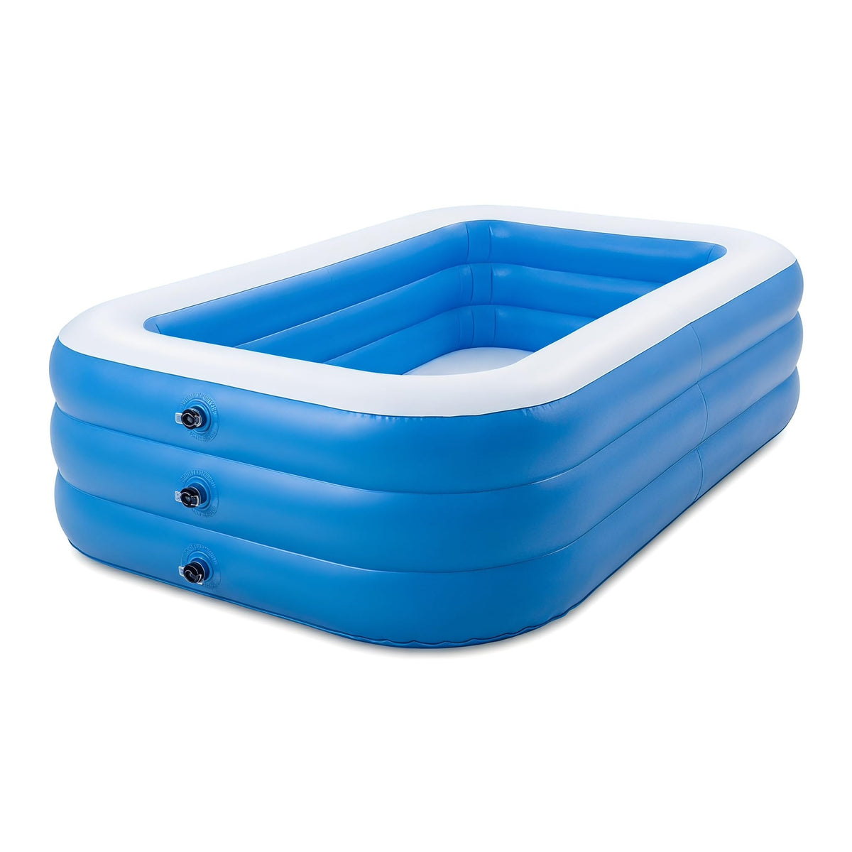 Caapbala front view of inflated pool showing spacious interior and easy setup benefit