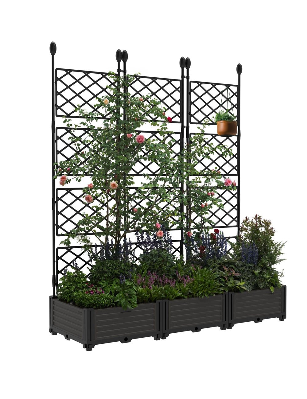 CABIHOME supporting climbing vegetables on trellis for vertical growth