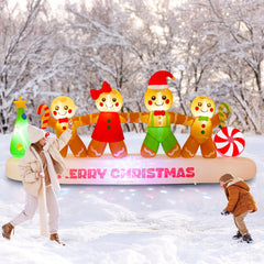 CACIRAL LED lights glowing inside gingerbread for bright night visibility