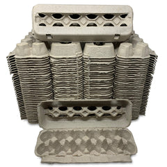 Cackle Hatchery front packaging showing 1 dozen egg carton and clear benefits