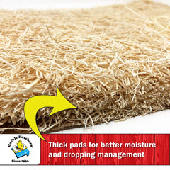 Cackle Hatchery pad placed in a nesting box showing tidy install benefit