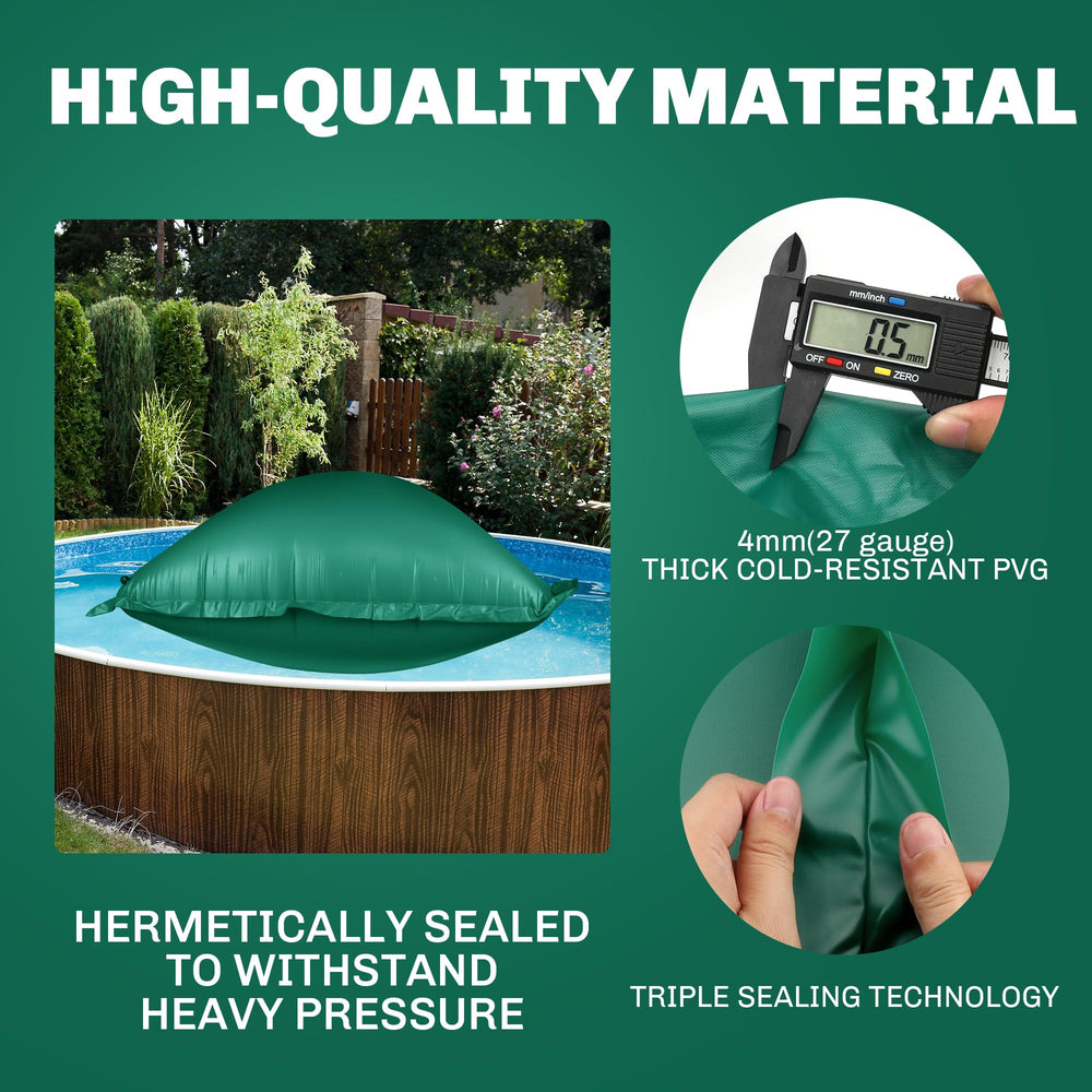 CACSPS folded pillow stored compactly highlighting easy off-season storage