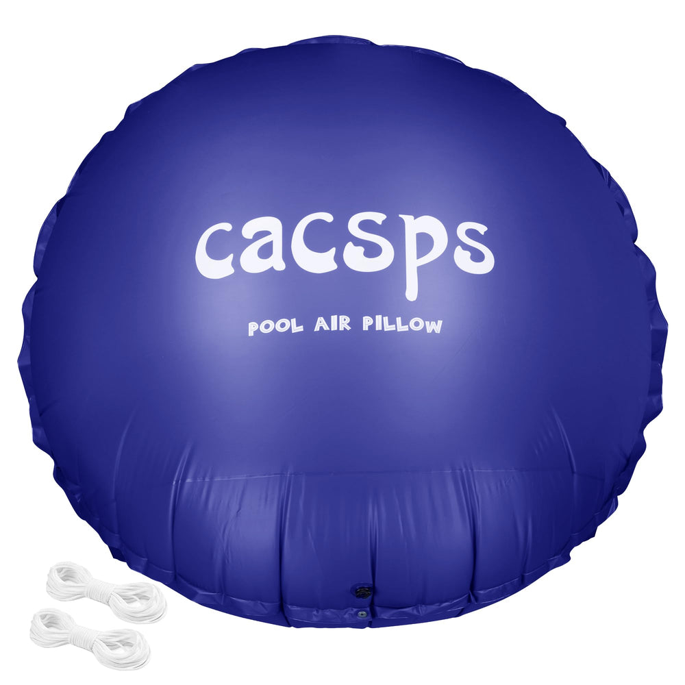 CACSPS front view of 8ft round pool pillow showing shape and size for winter protection