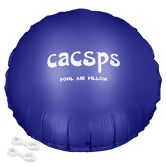 CACSPS front view of 8ft round pool pillow showing shape and size for winter protection