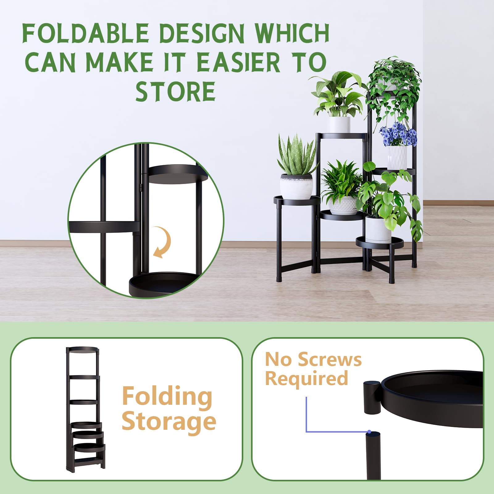 CADANI folded flat for storage demonstrating compact portability