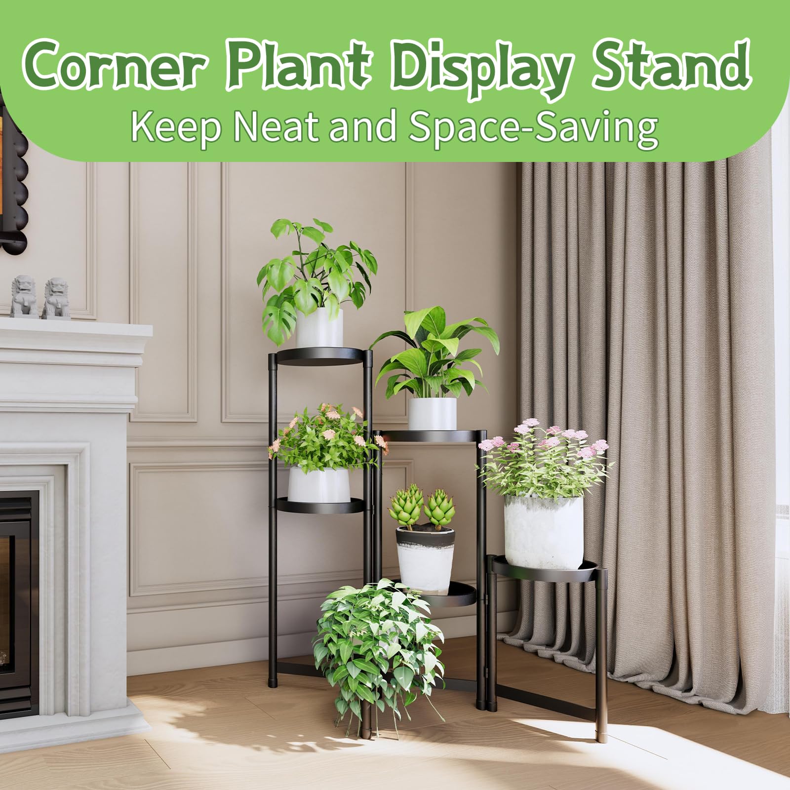 CADANI in living room styled to enhance interior greenery