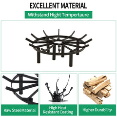 CADANI installed in a fire pit demonstrating fit and safer elevated burning