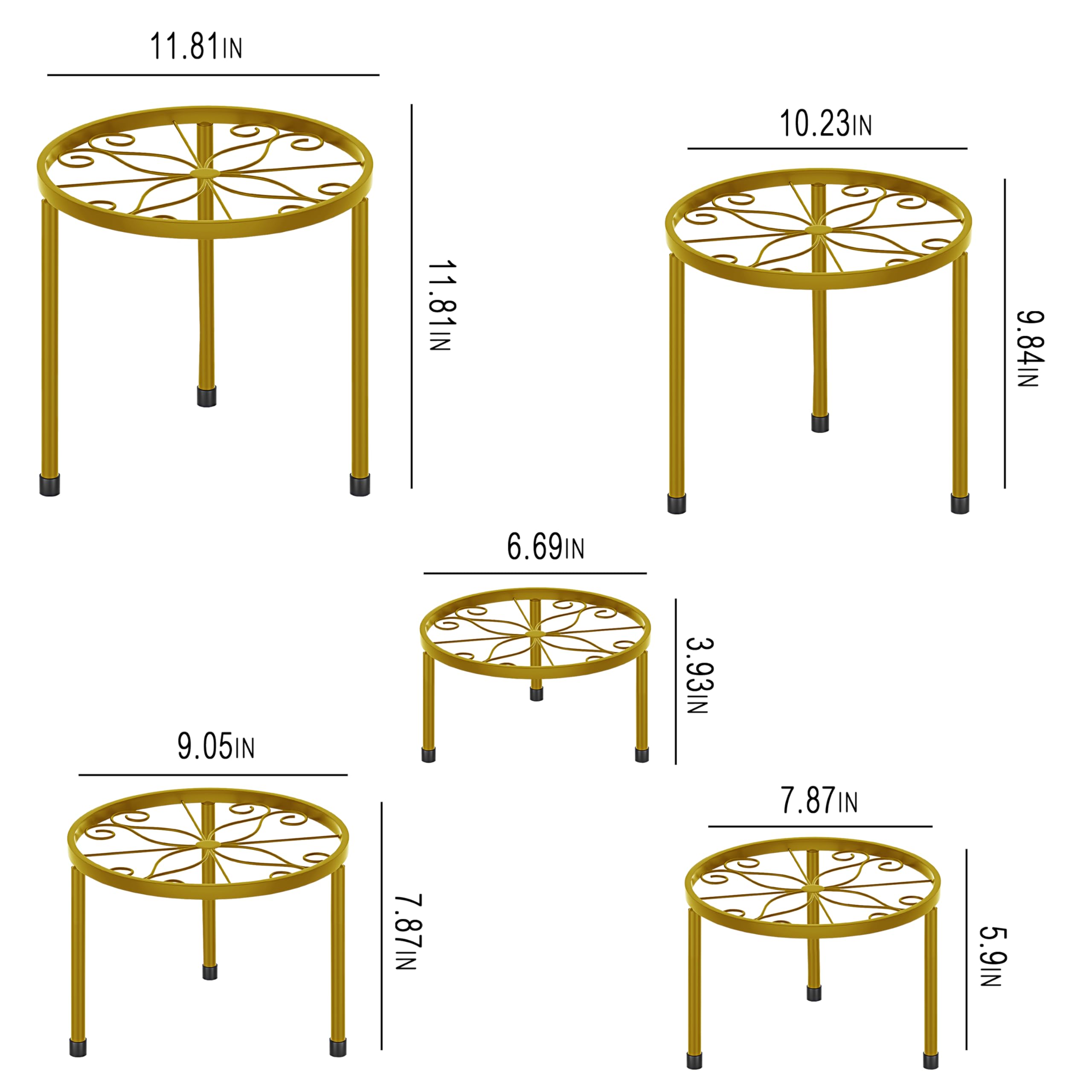 CADANI living room styling with stands to elevate plants and decor appeal