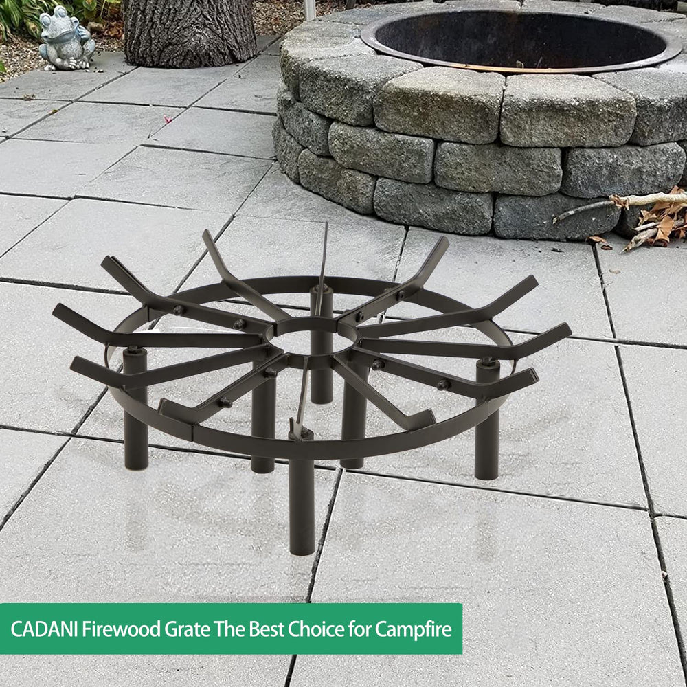 CADANI with stacked logs illustrating greater capacity and centered burning advantage