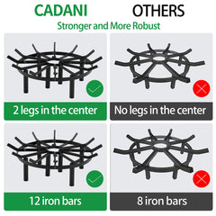 CADANI side profile showing 7 inch height and 4.6 inch clearance for improved airflow