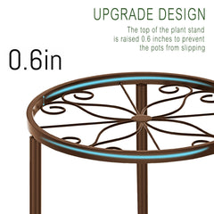 CADANI plant stand holding a large ceramic pot showing heavy-duty stability