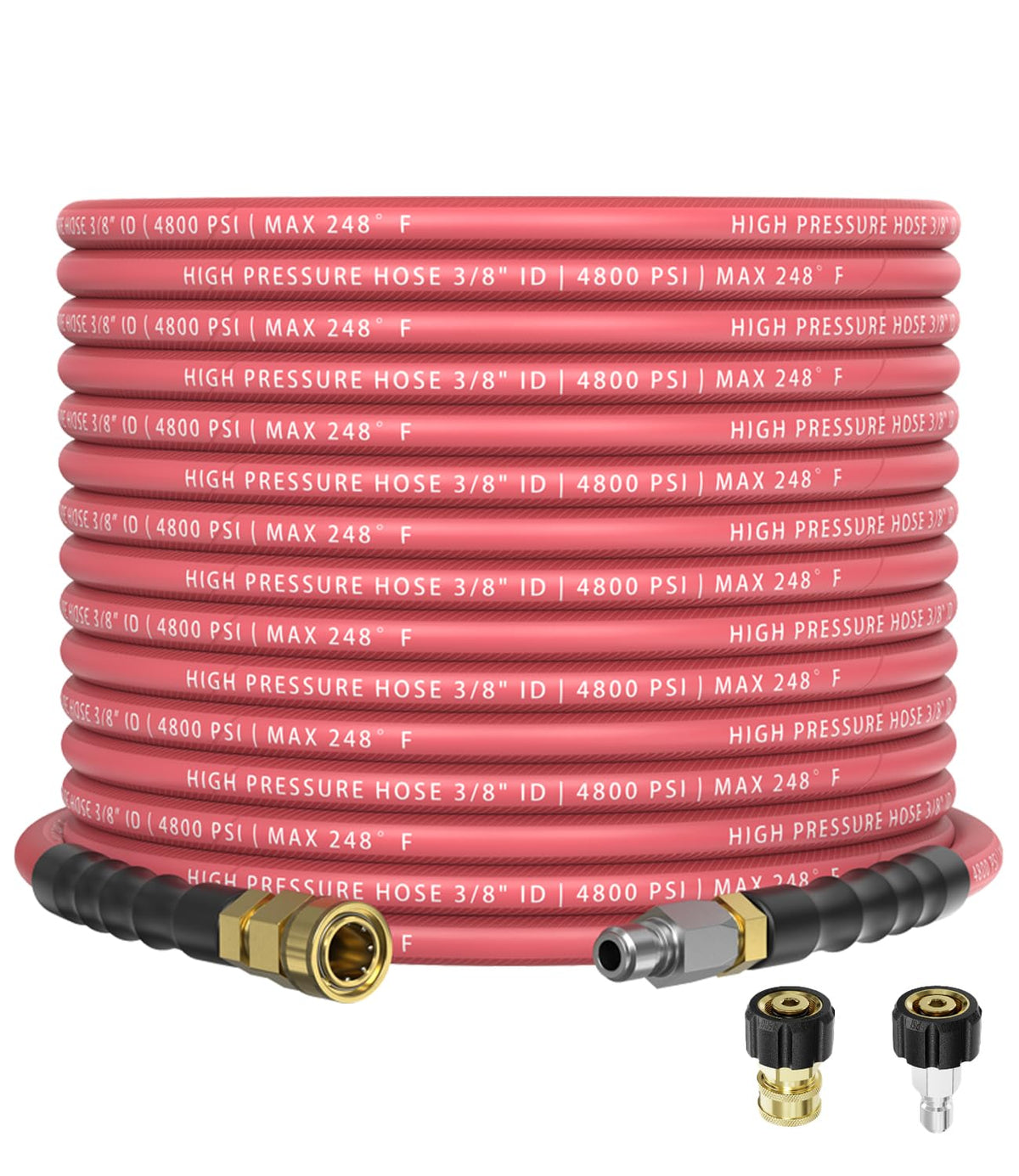 CADEGUO full-length 50ft hose showing reach and flexible design benefits