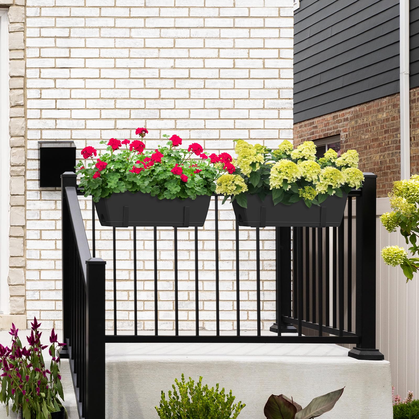 CADUKE drainage tray detail capturing excess water to keep balcony clean and plants healthy