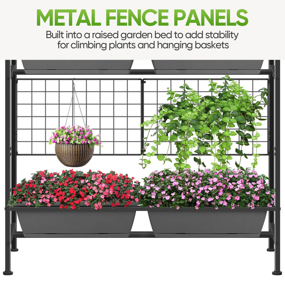 CADUKE trellis supporting climbing plants to increase vertical growing