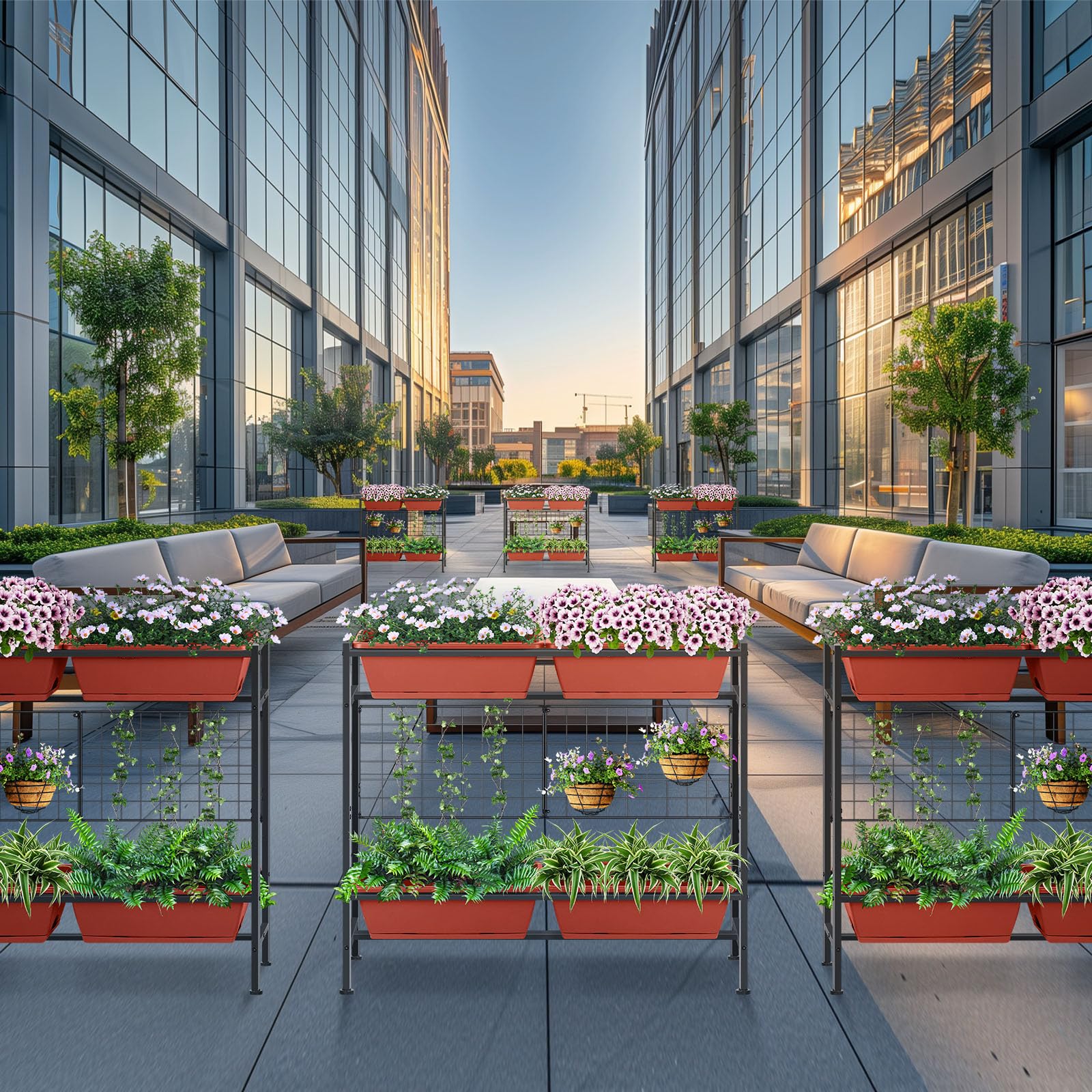 CADUKE planted on a balcony demonstrating curb appeal and productive growing