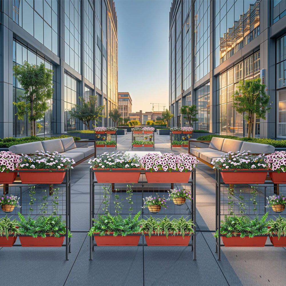 CADUKE planted on a balcony demonstrating curb appeal and productive growing