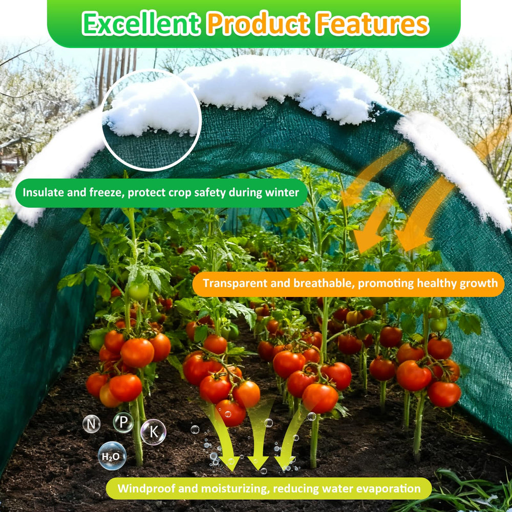 Cahomo person trimming cloth to fit shrubs, highlights easy customization benefit