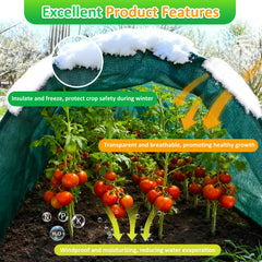 Cahomo person trimming cloth to fit shrubs, highlights easy customization benefit
