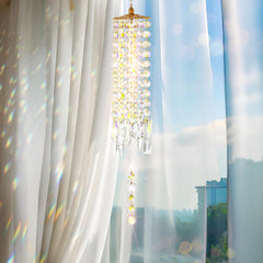 CAIYUCWC detail of glass bells producing gentle, soothing tones benefit