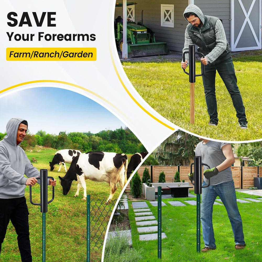 CALCHELE lifestyle scene of garden fence installation demonstrating practical use