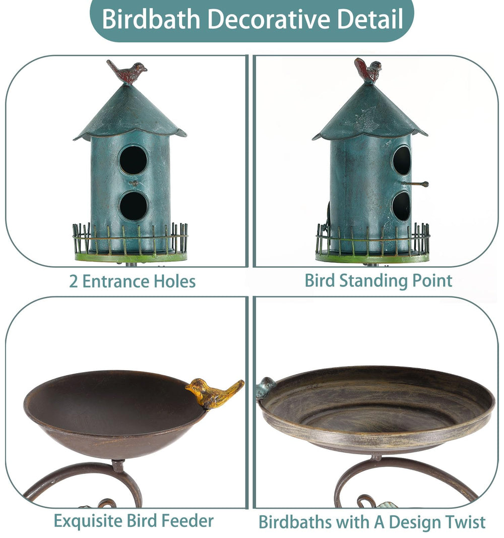 CaliDecor bird house rear cleaning door detail for sanitary maintenance benefit