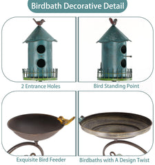 CaliDecor bird house rear cleaning door detail for sanitary maintenance benefit