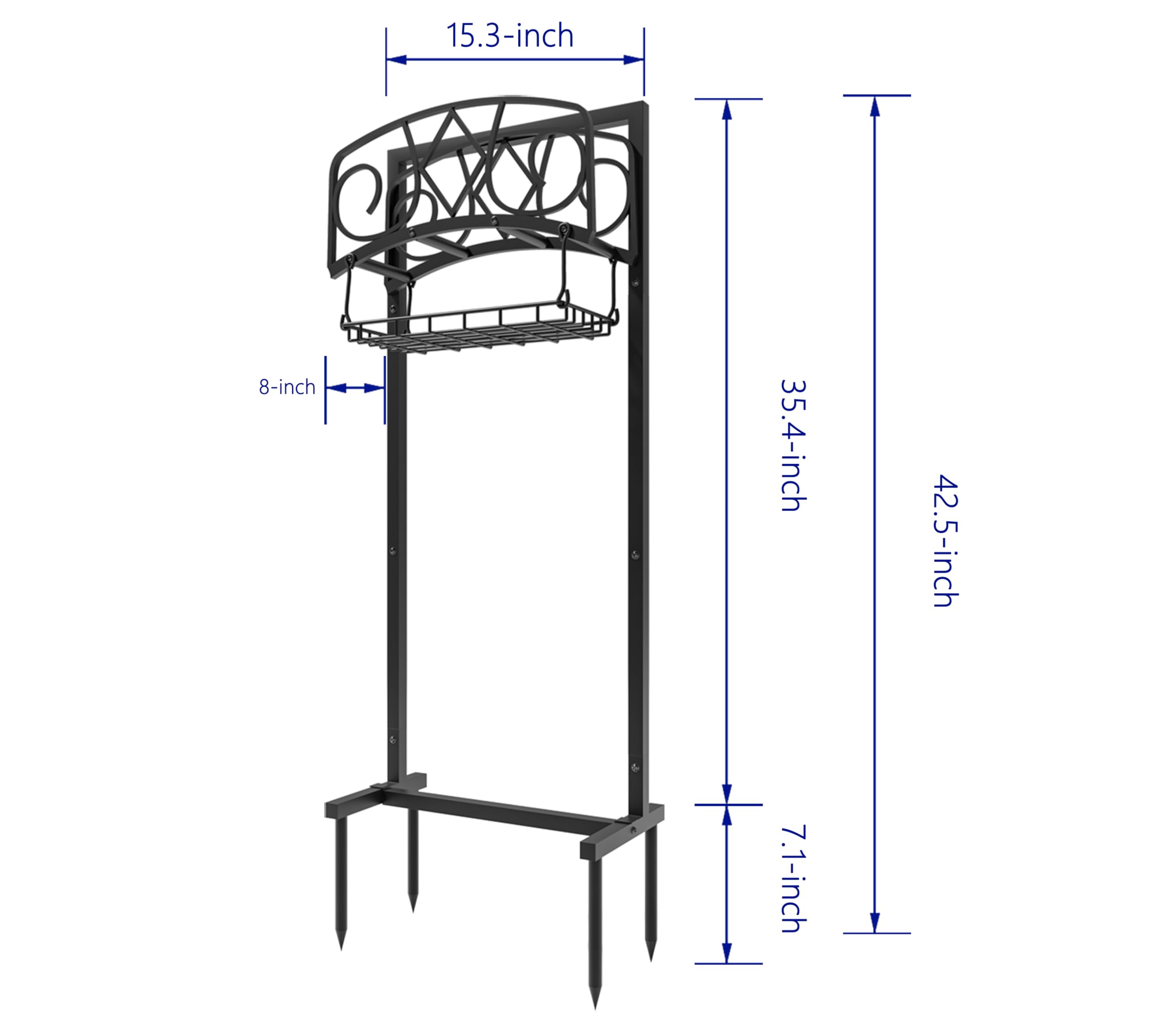 CALIDOLA basket detail holding nozzles and tools for quick access benefit