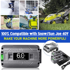 CaliHutt installed on Snow Joe snow blower demonstrating immediate power