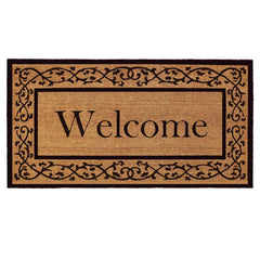 Calloway Mills front view welcome mat showing classic design and curb appeal