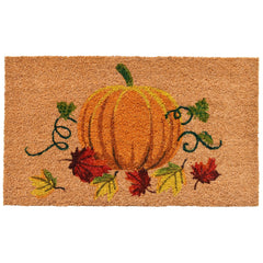 Calloway Mills front view showing pumpkin design and wide coverage benefit