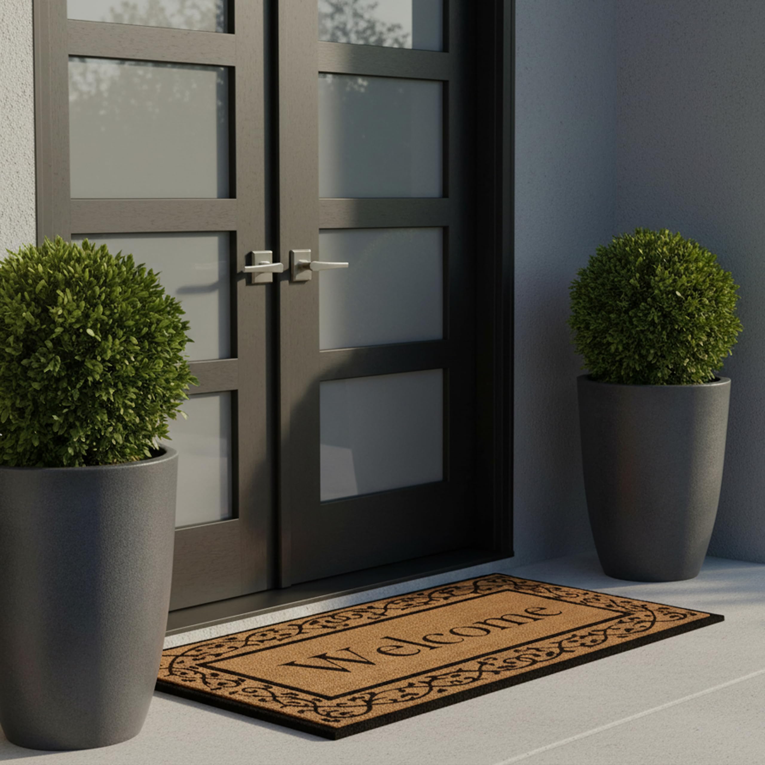 Calloway Mills size comparison indicating 3x6 coverage for wide doors