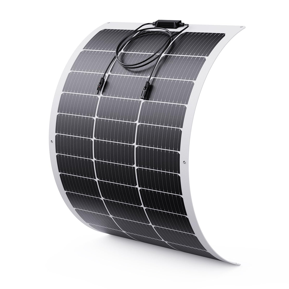 Callsun 100W flexible panel front view showing compact design and efficient output