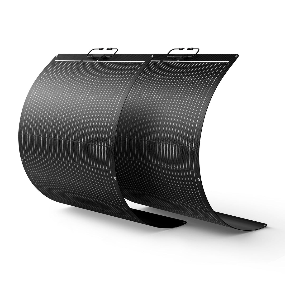 Callsun front view of 200W flexible kit showing compact packaging and benefits