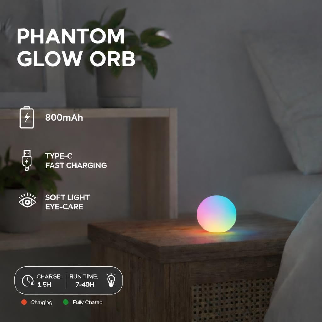 callyan bedside setup showing mood lighting for sleep-friendly atmosphere benefit