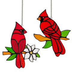 Calmpathz red cardinal front view showing rich color and warm glow