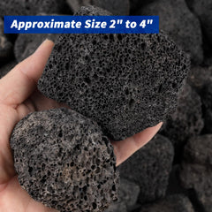 Calofulston close-up of porous lava rock texture for improved heat retention