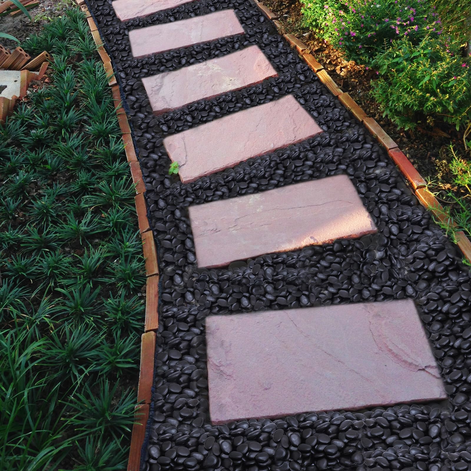 Calofulston stones used as vase filler enhancing decor and keeping stems stable