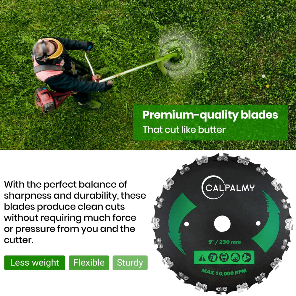 CALPALMY three round files and washers laid out for quick sharpening benefit
