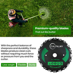 CALPALMY three round files and washers laid out for quick sharpening benefit