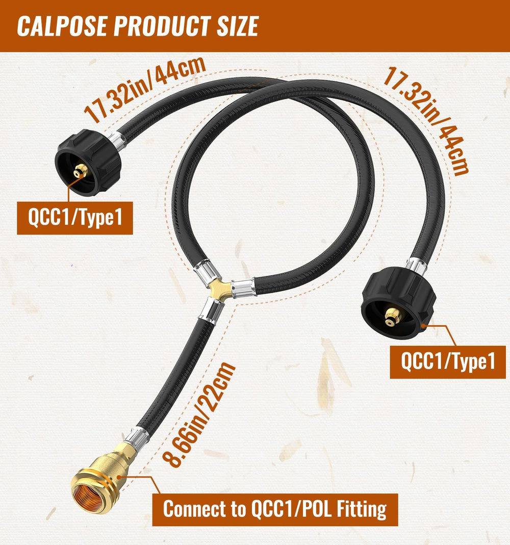 CALPOSE brass connector close-up highlighting secure, corrosion-resistant seal