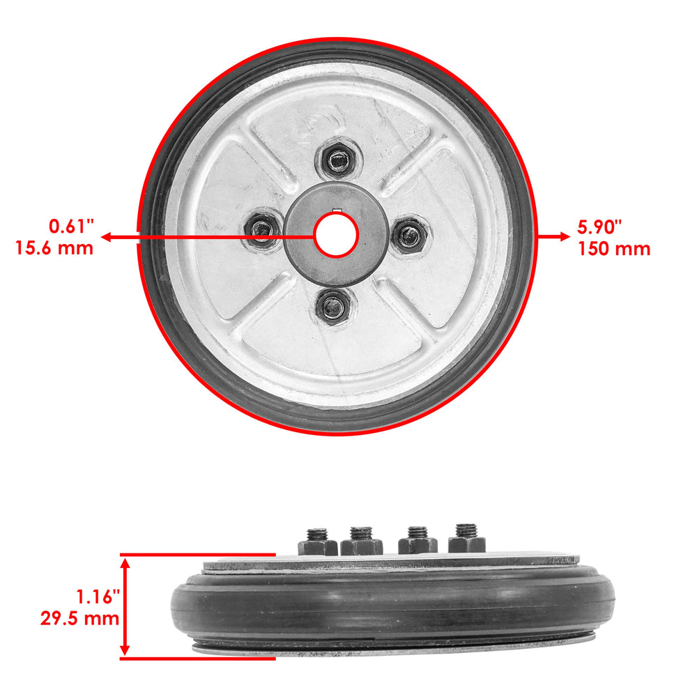 Caltric clutch disc side profile highlighting thickness for proper engagement