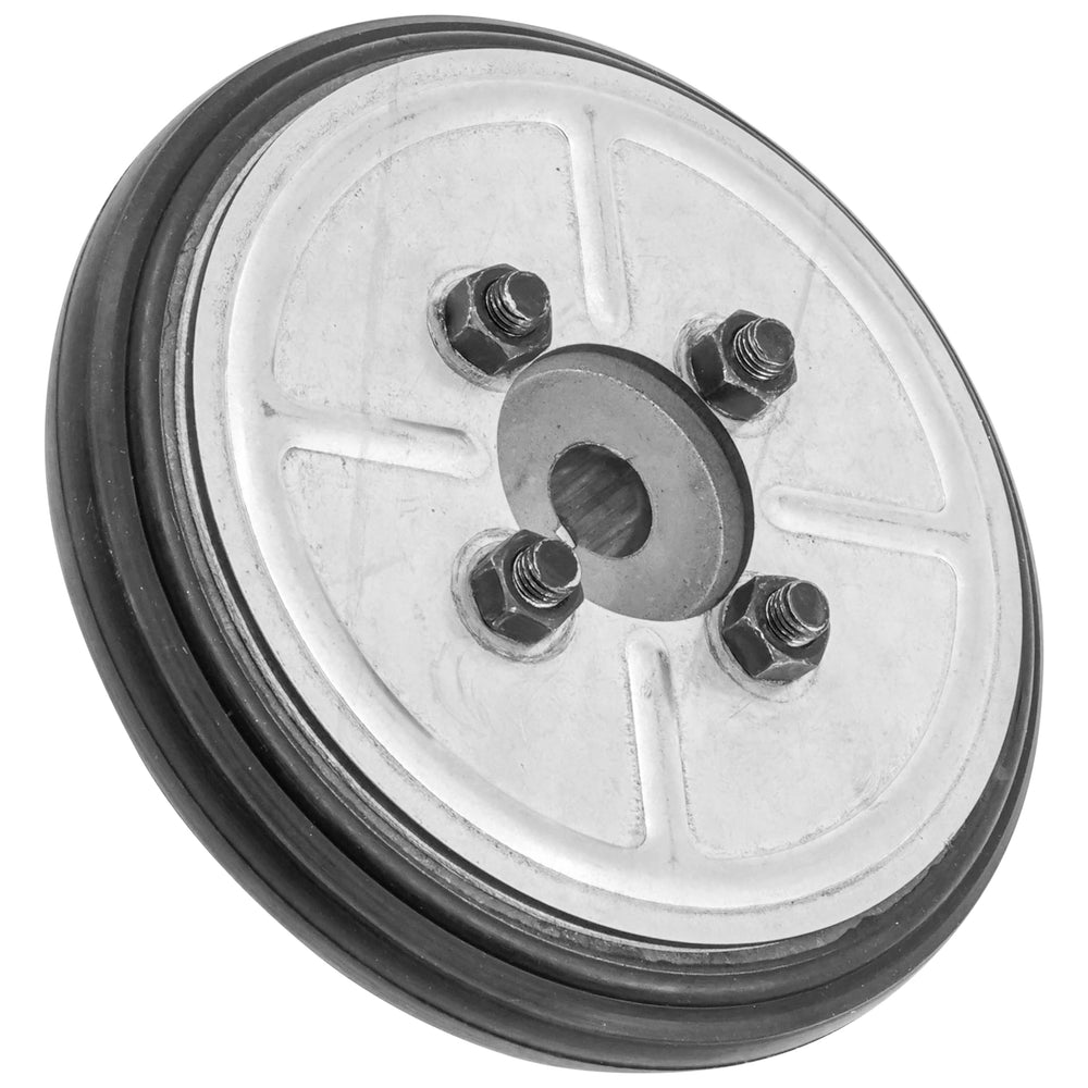 Caltric clutch disc beside ruler showing exact size for easy verification