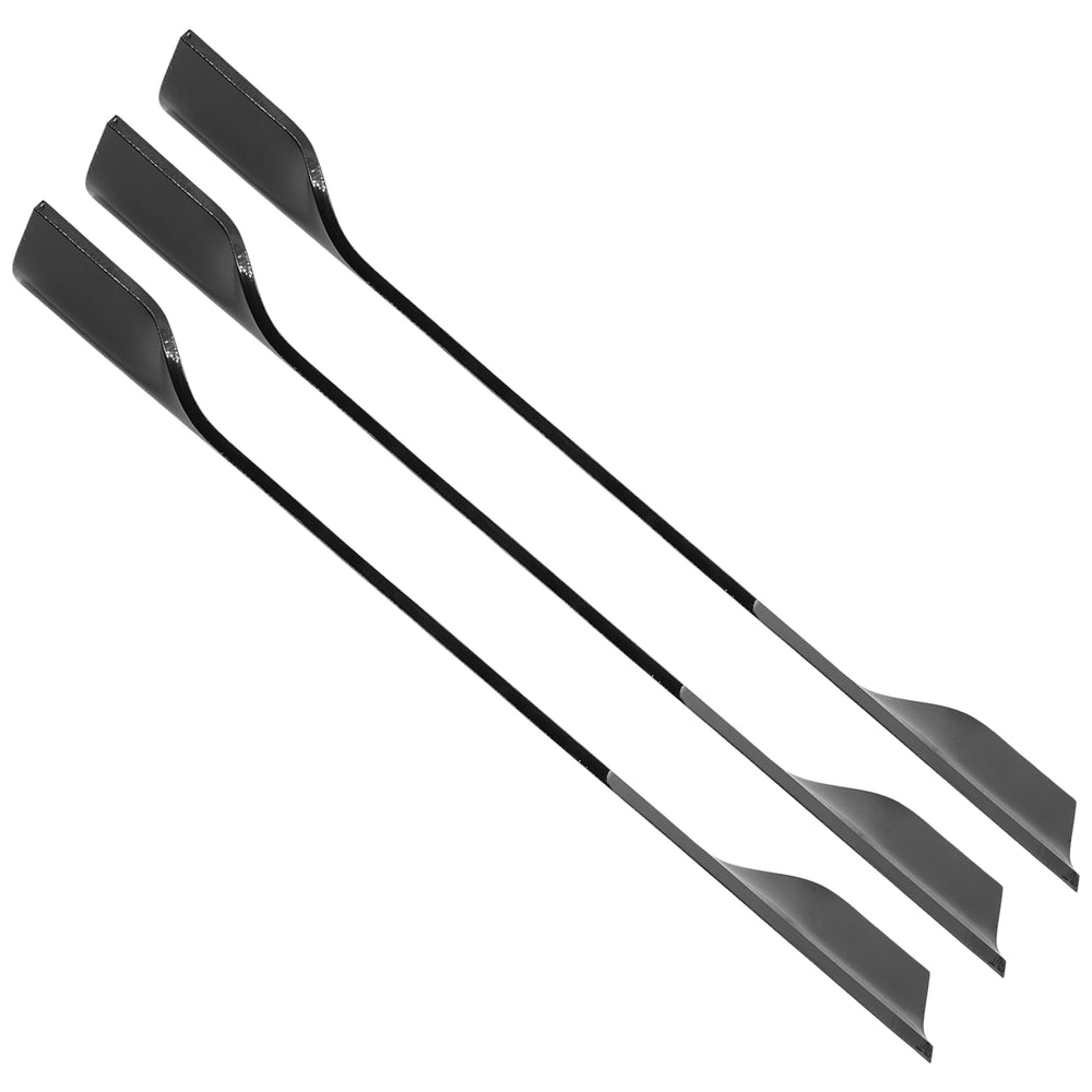 Caltric blade beside ruler showing exact 16.25 inch length for confident fit