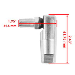 Caltric tie rod end detail highlighting ball joint for smoother steering response