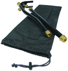 Camco distribution post front view showing three-way connections and portability