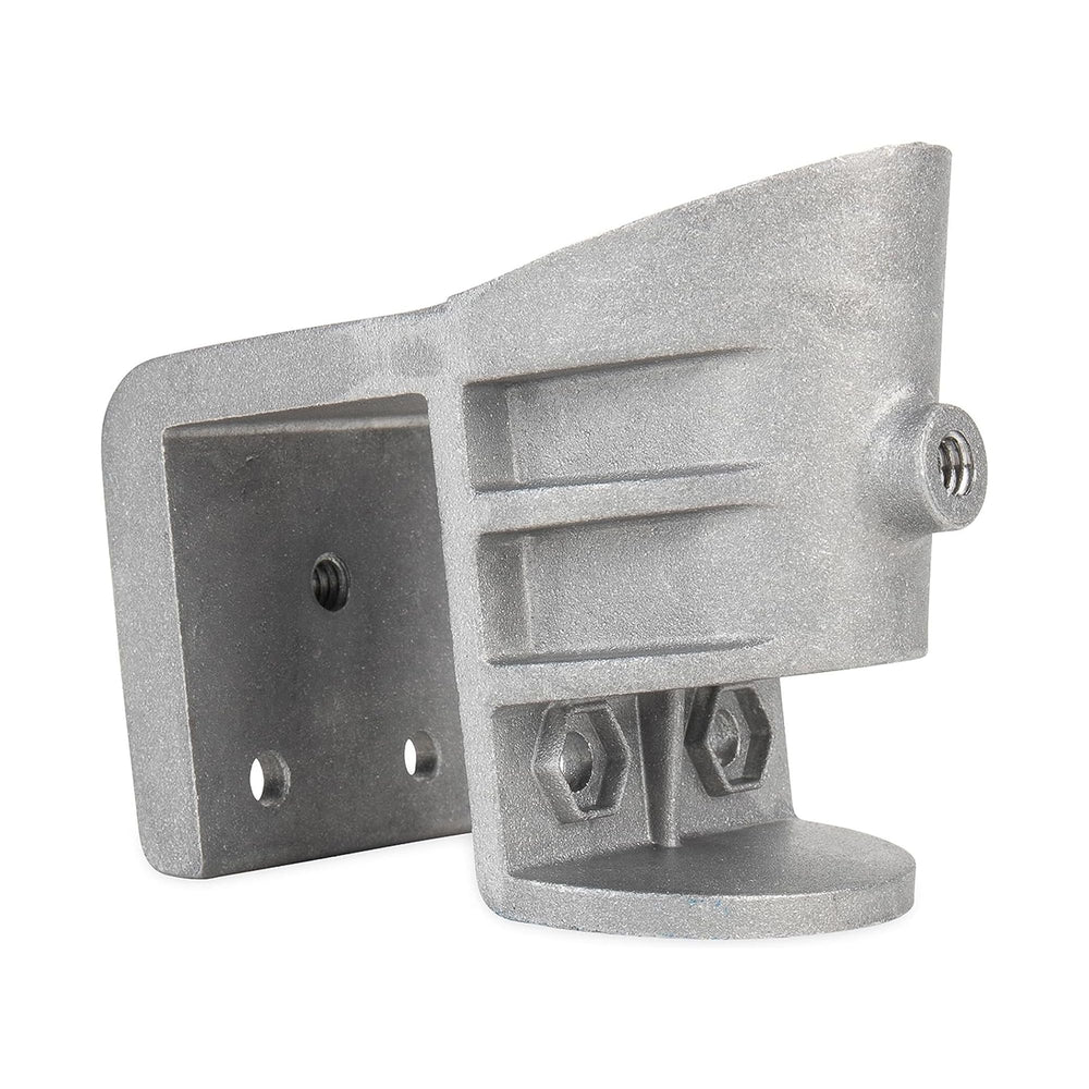 Camco front view of flagpole mount showing secure clamping benefit