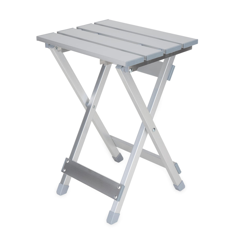 Camco front view of table showing compact profile and quick setup benefit