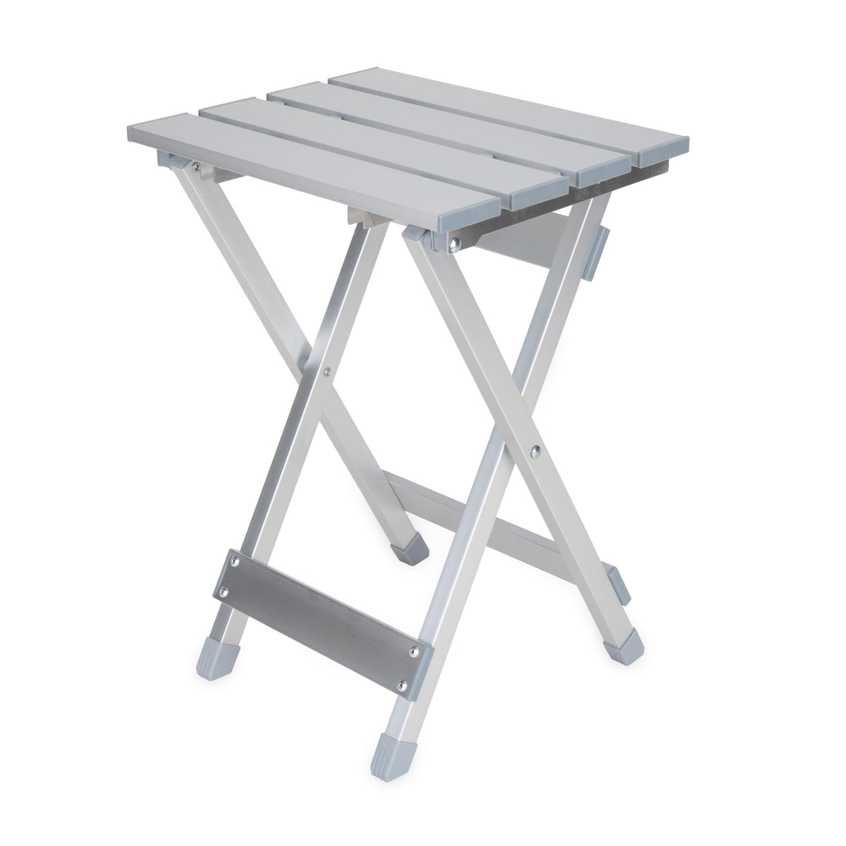 Camco front view of table showing compact profile and quick setup benefit