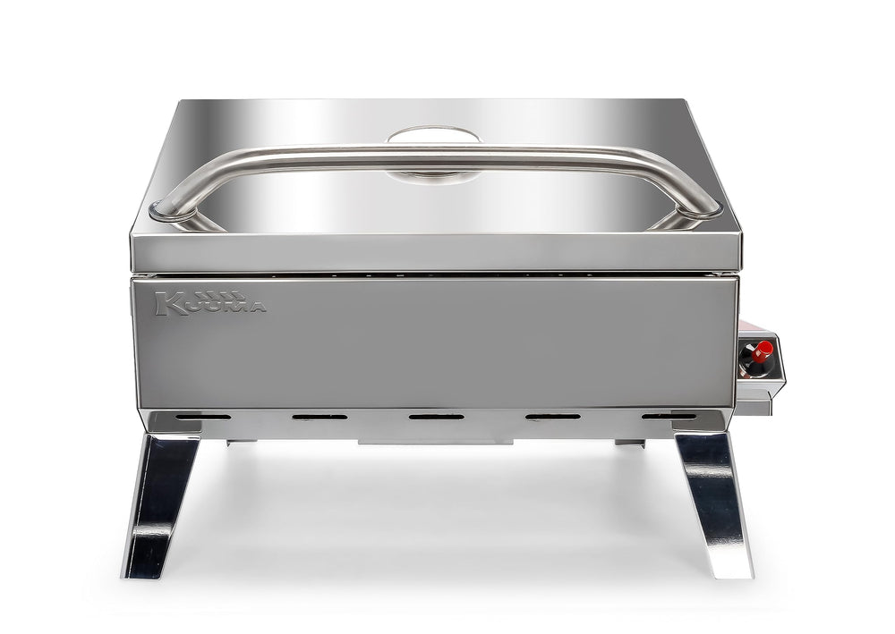 Camco Kuuma Lift-and-Clean liner closeup highlighting easy grease removal