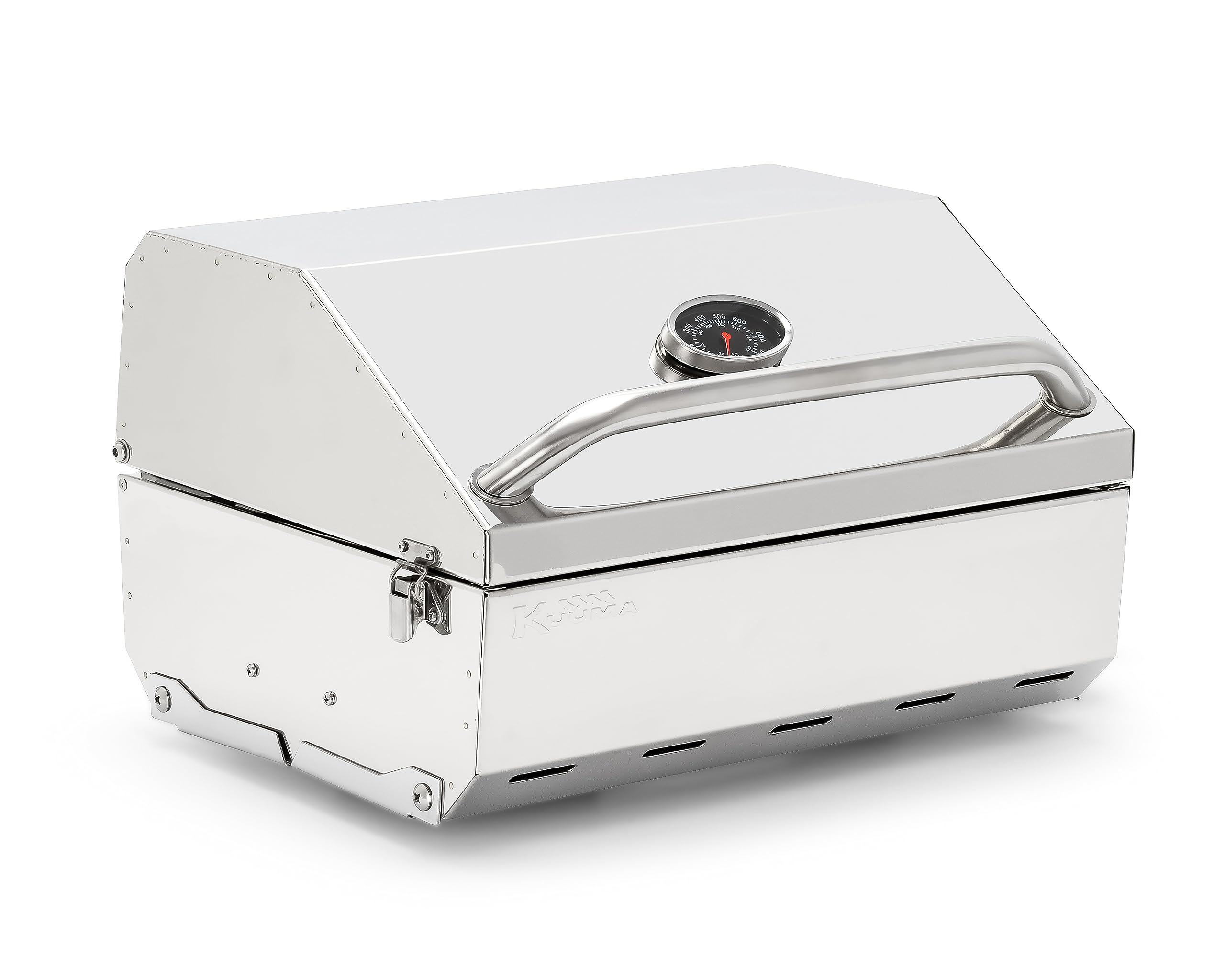 Camco Kuuma removable warming rack detail offering extra space and even heat